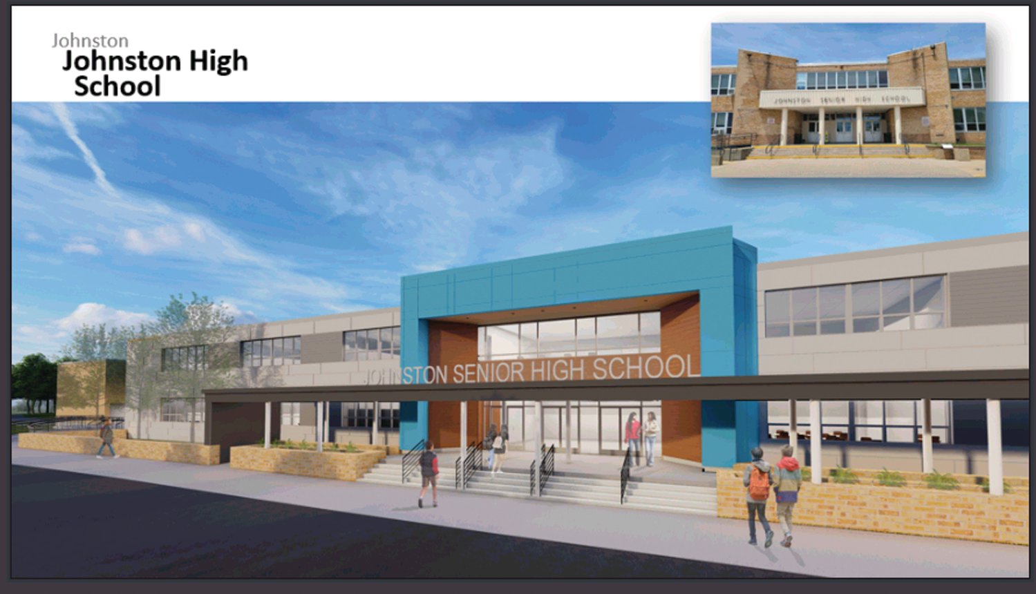 Johnston High School
STATUS: Renovations
LOCATION: Expansion of the current high school at 345 Cherry Hill Road
STUDENT BODY: Approximately 799 students in grades 9-12
PRICE TAG: $57 million
OPENING DATE: Tentatively scheduled to open in late summer of 2024.